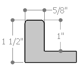 1" floater frame. This simple floater frame has a slightly rounded profile. The solid mars black face, profile, and interior have a smooth satin finish.