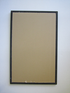 A frame order with plexi and backing